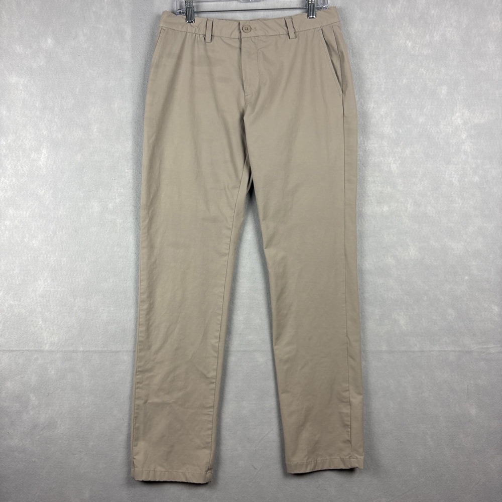 Vineyard Vines On The Go OTG Pants Mens 32x32 Beige Performance Stretch Golf